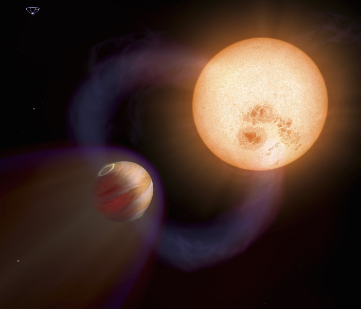 Hot Jupiter with bow shock