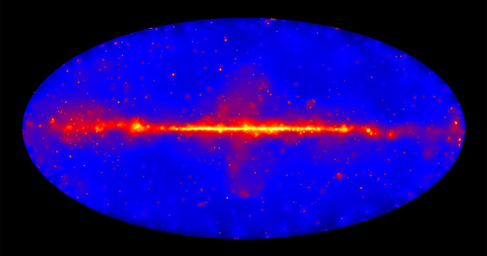 Fermi 2FHL sky map