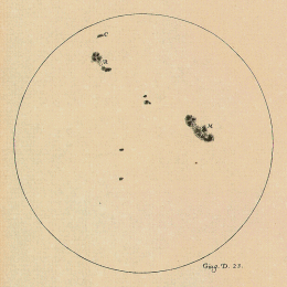 Galileo sunspots
