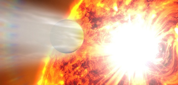 stellar flare and exoplanet