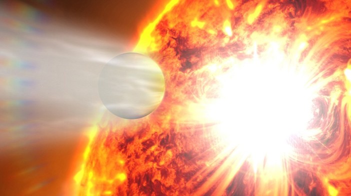 stellar flare and exoplanet