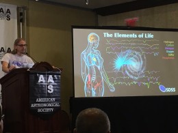 Sten Hasselquist and the elements of life as measured throughout the Milky Way by @APOGEEsurvey #aas229 [@merrdiff]