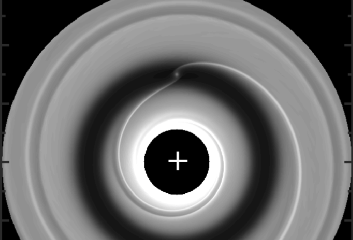 protoplanetary disk simulation