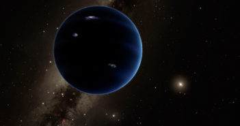 Illustration of a dark body in the distant outer reaches of the solar system.