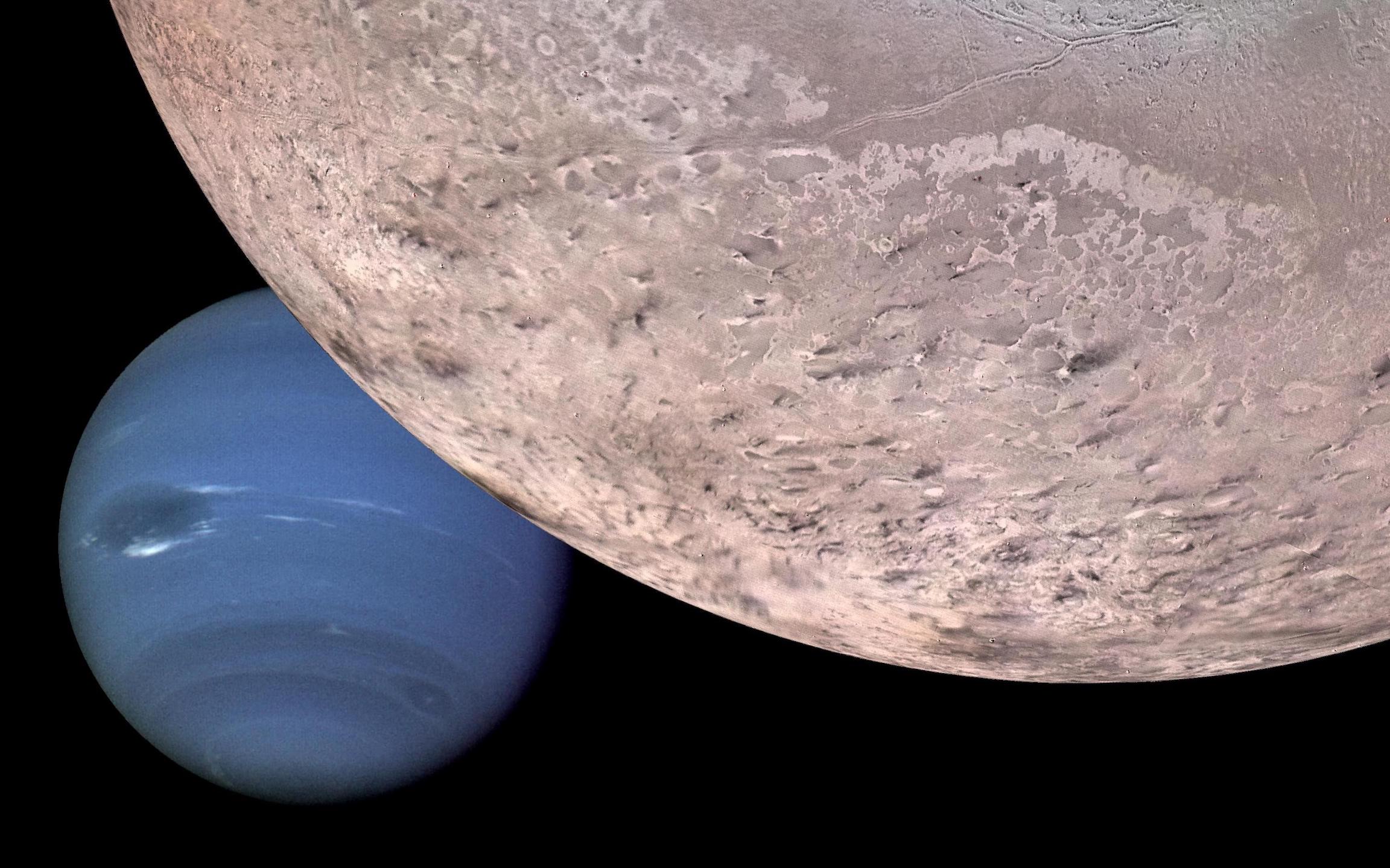 Moons Around Neptune