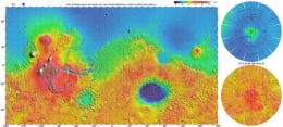 Mars topography