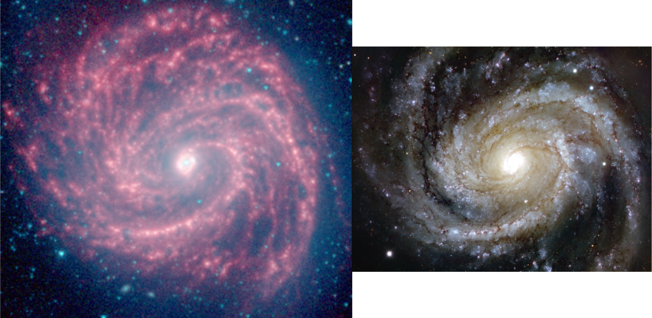 Featured Image: A Side-by-Side Look at Messier 100 - AAS Nova