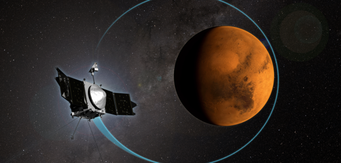 MAVEN orbiting Mars