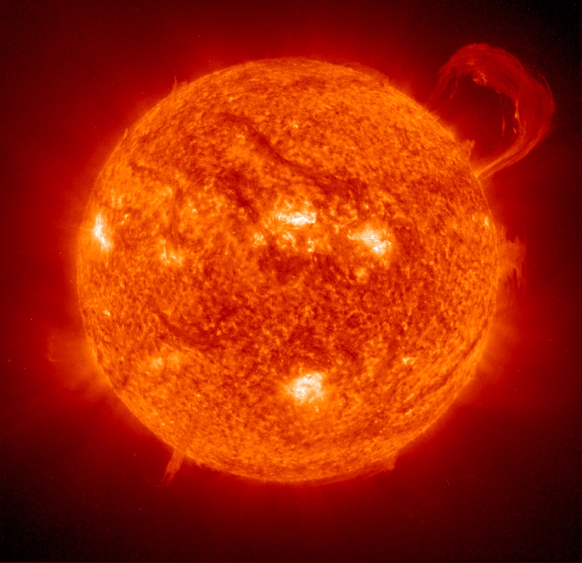 Sun's chromosphere. ®SOHO, 2019