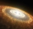 Hints of Young Solar Systems protoplanetary disk illustration