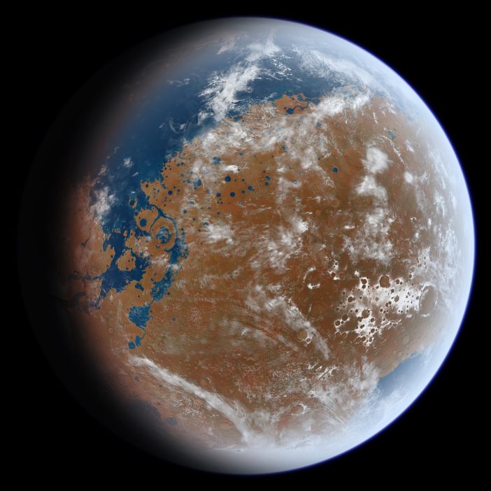 Ancient Mars oceans