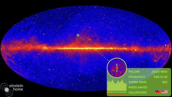 Fermi sky pulsar