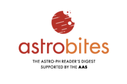 the astrobites logo, which features a picture of a planet with a bite taken out of the upper right corner.