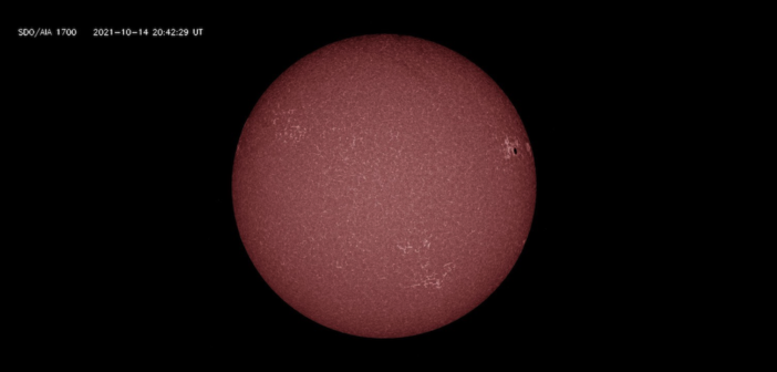 False-color image of the Sun