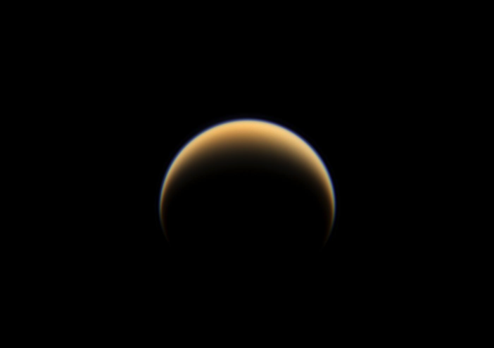the hazy crescent of Titan
