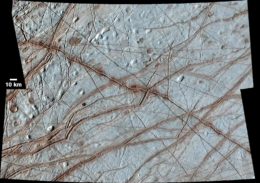 photograph of europa's surface