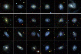 A selection of 24 galaxies analyzed by the Galaxy Zoo project to search for blue star-forming clumps