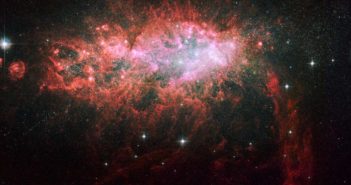 hubble space telescope image of the core of Starburst Galaxy NGC 1569
