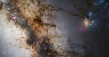 photograph of a dusty arm of the milky way galaxy