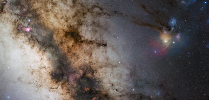 photograph of a dusty arm of the milky way galaxy