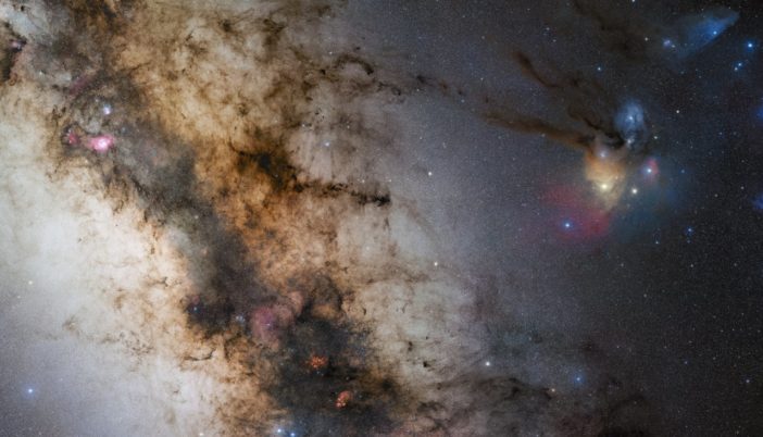 photograph of a dusty arm of the milky way galaxy