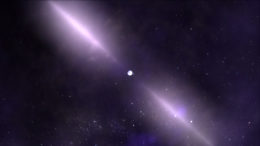 artist's impression of a pulsar