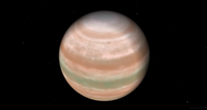 artist's impression of a gas giant exoplanet