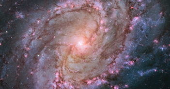 hubble image of spiral galaxy messier 83