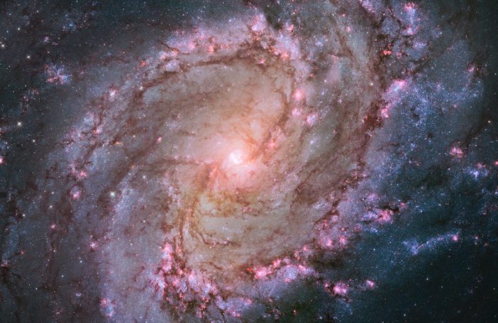 hubble image of spiral galaxy messier 83