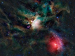 infrared image of the rho ophiuchi cloud complex