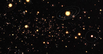 illustration of exoplanetary systems