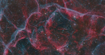optical image of the northern region of the vela supernova remnant