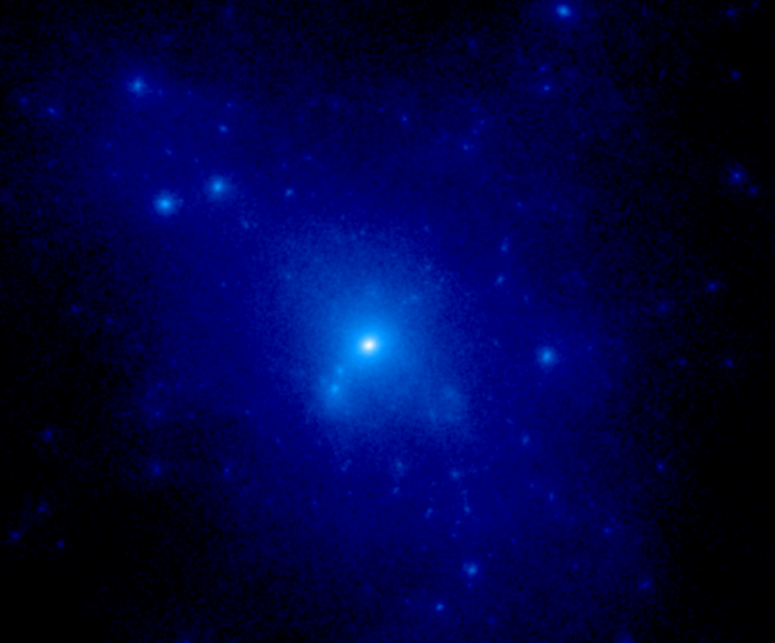 Galaxy surrounded by a large dark matter halo