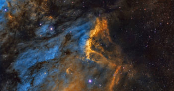 astrophotograph of the pelican nebula
