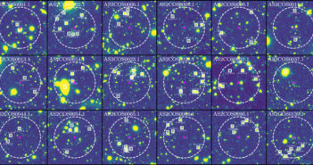 collage of 18 fields containing submillimeter galaxies