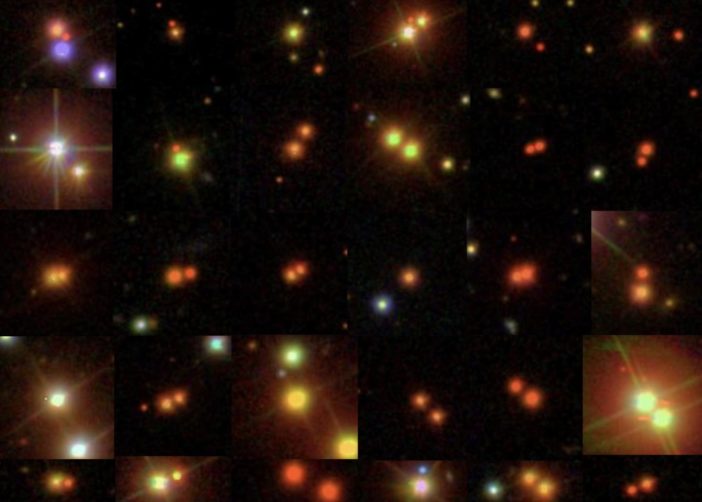 Collage of binary star systems