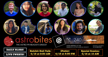 graphic with photos of astrobites authors announcing the astrobites-related events at AAS 240