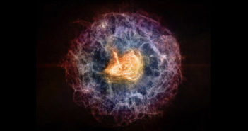 artist's impression of a supernova remnant