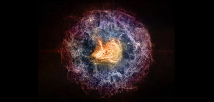 artist's impression of a supernova remnant