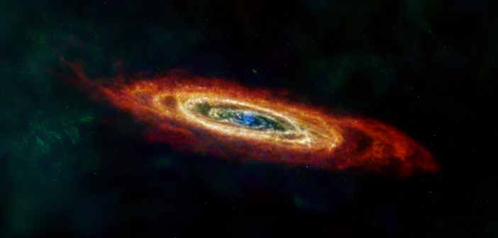 composite representative color image of the andromeda galaxy