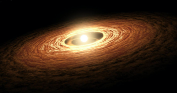 Star surrounded by a planet-forming disk