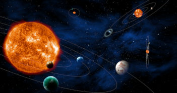 Illustration of exoplanetary systems