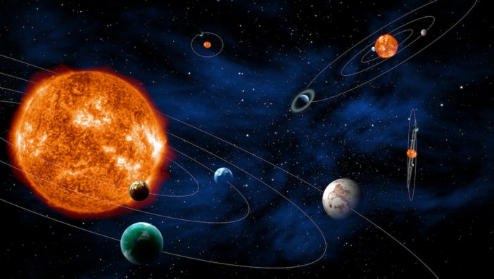 Illustration of exoplanetary systems