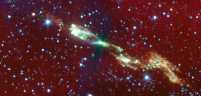spitzer space telescope infrared image of L1157