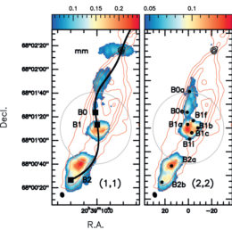 maps of the Lynds 1157 jet in ammonia emission