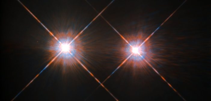 Hubble Space Telescope image of Alpha Centauri A and B