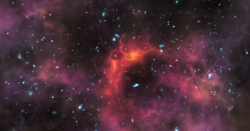 artist's impression of galaxies during the epoch of reionization