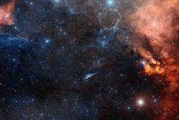 optical image of the pencil nebula