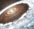 artist's impression of a protoplanetary disk