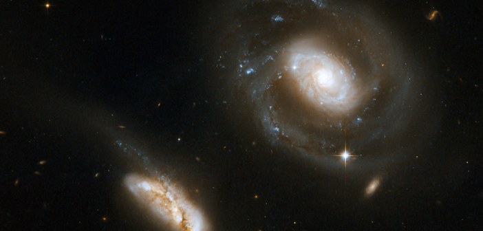 Hubble Space Telescope image of the galaxies NGC 7469 and IC 5283
